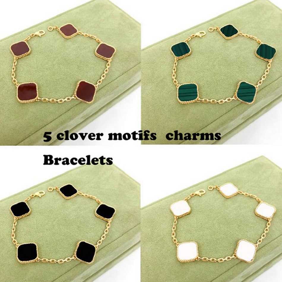 Fashion Classic Four Leaf Clover Charm Bracelets Vintage van Solid silver Chain 18K Gold Mother-of-Pearl for Women Girl Wedding cleef Jewelry 5 motifs flowers Pendant
Fashion Classic Four Leaf Clover Charm Bracelets Vintage van Solid silver Chain 18K Gold Mother-of-Pearl for Women Girl Wedding cleef Jewelry 5 motifs flowers Pendant