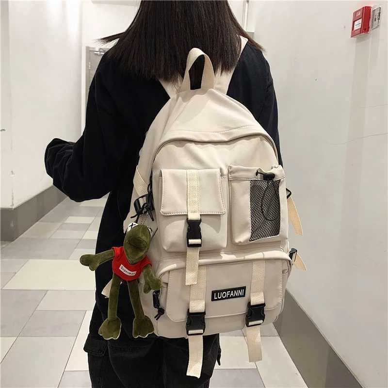 Backpack Multifunctional Teenager Laptop Backpack Women Cool Canvas School Bag High Quality Student Backpacks Boy Girl Fashion Schoolbag J230517
