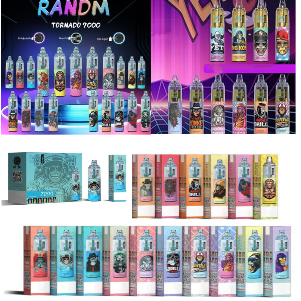 RandM Tornado randm tornado 7000 Puffs puff 7000 Disposable E cigarettes Pod Device Powerful Battery 14ml Prefilled Cartridge Mesh Coil RGB light Glowing
RandM Tornado randm tornado 7000 Puffs puff 7000 Disposable E cigarettes Pod Device Powerful Battery 14ml Prefilled Cartridge Mesh Coil RGB light Glowing