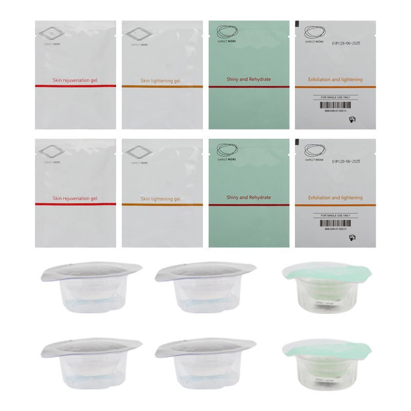 Skin Care Gels Oxygen Kit Gel Small Bubble Oxygen Pods Facial Tightening Shiny And Exfoliation gel For Co2 Bubble Facial Machine