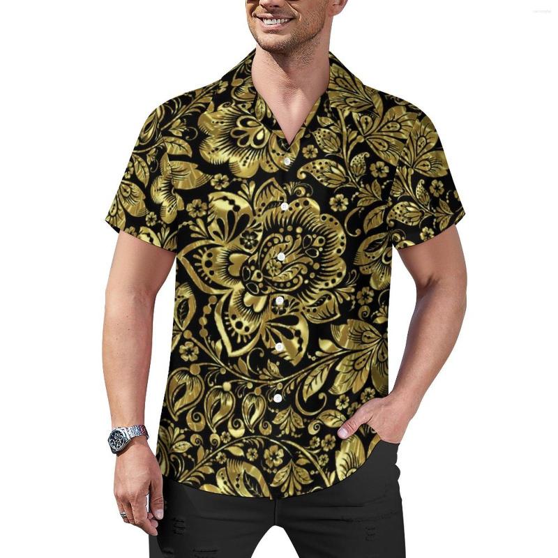 Men' Casual Shirts Shiny Gold Baroque Blouses Mens Black Floral Damasks Hawaiian Short Sleeve Y2K Oversized Vacation Shirt Gift Idea, Style-11
Men' Casual Shirts Shiny Gold Baroque Blouses Mens Black Floral Damasks Hawaiian Short Sleeve Y2K Oversized Vacation Shirt Gift Idea, Style-11