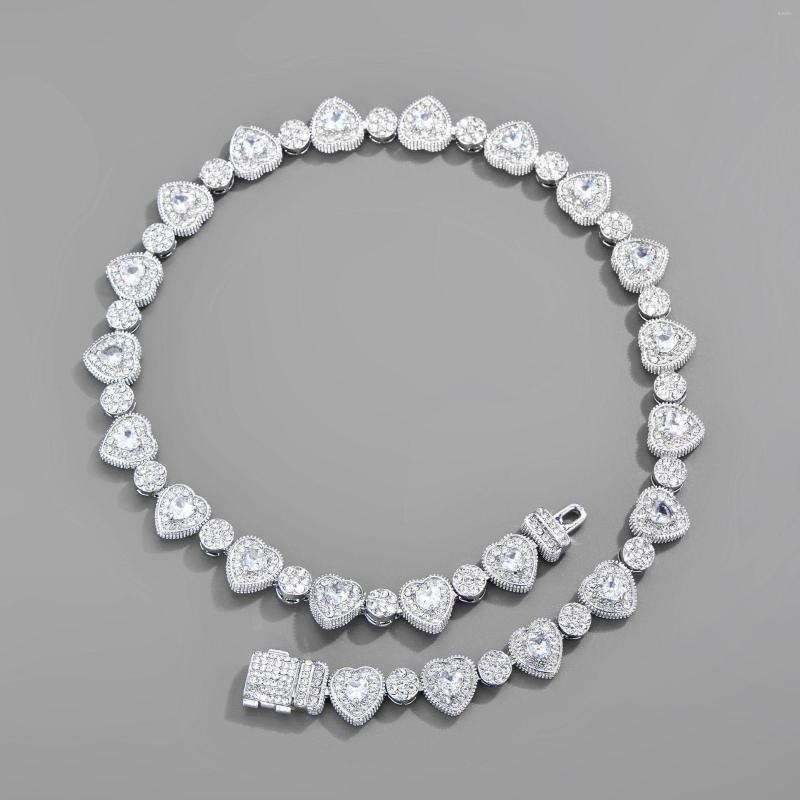 Pendant Necklaces HIPhop 12mm Iced Out Baguette Jewelry Round Heart Cubic Zircon Tennis Chain Choker Necklace Hip Hop Party Accesssories
Pendant Necklaces HIPhop 12mm Iced Out Baguette Jewelry Round Heart Cubic Zircon Tennis Chain Choker Necklace Hip Hop Party Accesssories