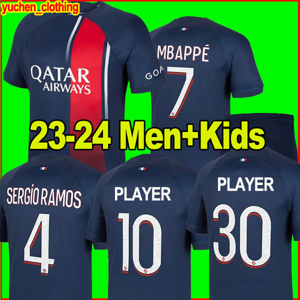 MBAPPE HAKIMI PLAYER #30 soccer jerseys 23 24 SERGIO RAMOS Maillots de football 2023 2024 MARQUINHOS VERRATTI pSGS HAKIMI men kids kit shirt uniforms maillot foot, 22-23 home
MBAPPE HAKIMI PLAYER #30 soccer jerseys 23 24 SERGIO RAMOS Maillots de football 2023 2024 MARQUINHOS VERRATTI pSGS HAKIMI men kids kit shirt uniforms maillot foot, 22-23 home