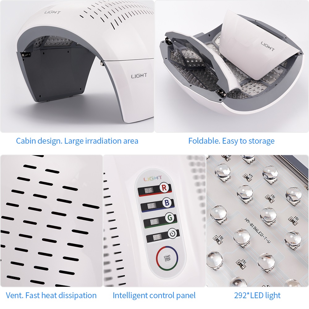 7 Color LED Face Mask for Skin Rejuvenation, Acne Treatment & Wrinkle Reduction, Red & Blue Light Therapy for Face and Neck, Anti-Aging