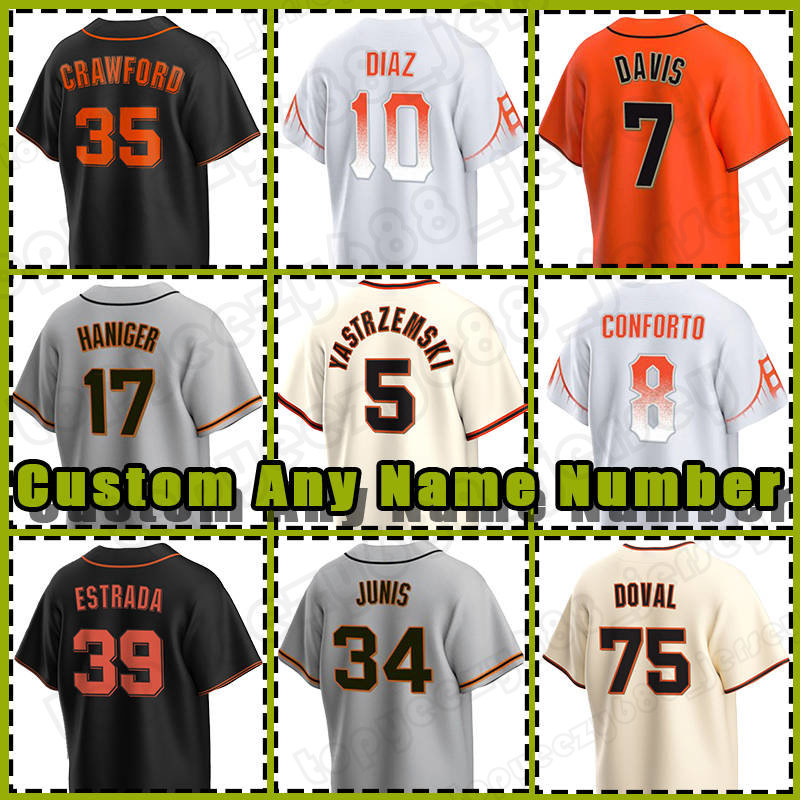 5 Mike Yastrzemski Baseball Jersey 17 Mitch Haniger Giants Brandon Crawford Thairo Estrada 7 Davis San Francisco Camilo Doval Logan Webb Taylor Rogers Isan Diaz, Custom cool base(juren)
5 Mike Yastrzemski Baseball Jersey 17 Mitch Haniger Giants Brandon Crawford Thairo Estrada 7 Davis San Francisco Camilo Doval Logan Webb Taylor Rogers Isan Diaz, Custom cool base(juren)