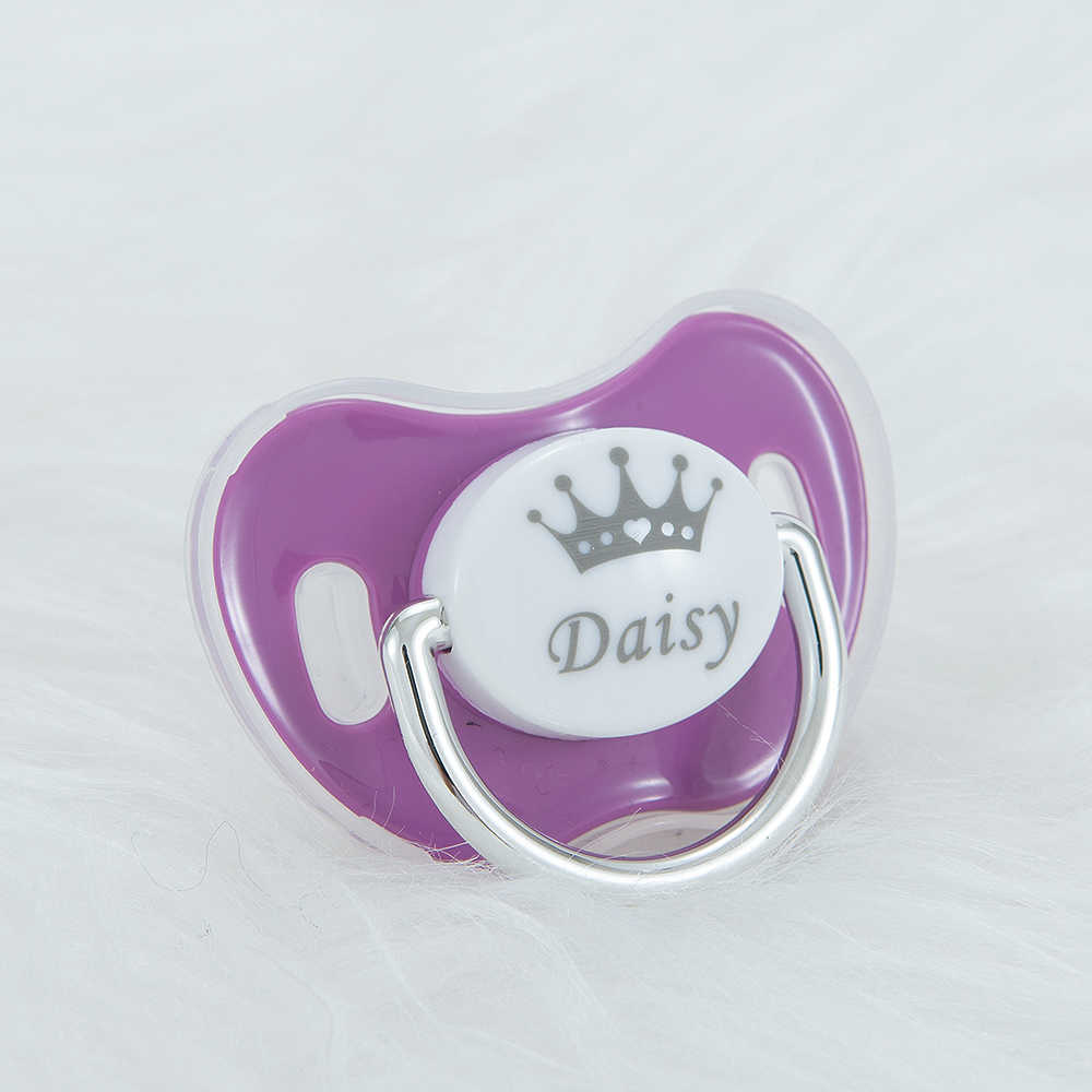 Pacifiers# MIYOCAR customizes any name photo unique color golden rose red booster dummy BPA free suitable for newborn bathing G220612