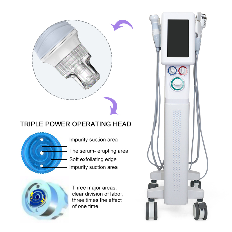 6 in 1 hydra dermabrasion facial cleaning machine Skin Rejuvenation jet peel Oxygen Spray Gun improve skin dark and dim microdermabrasion device