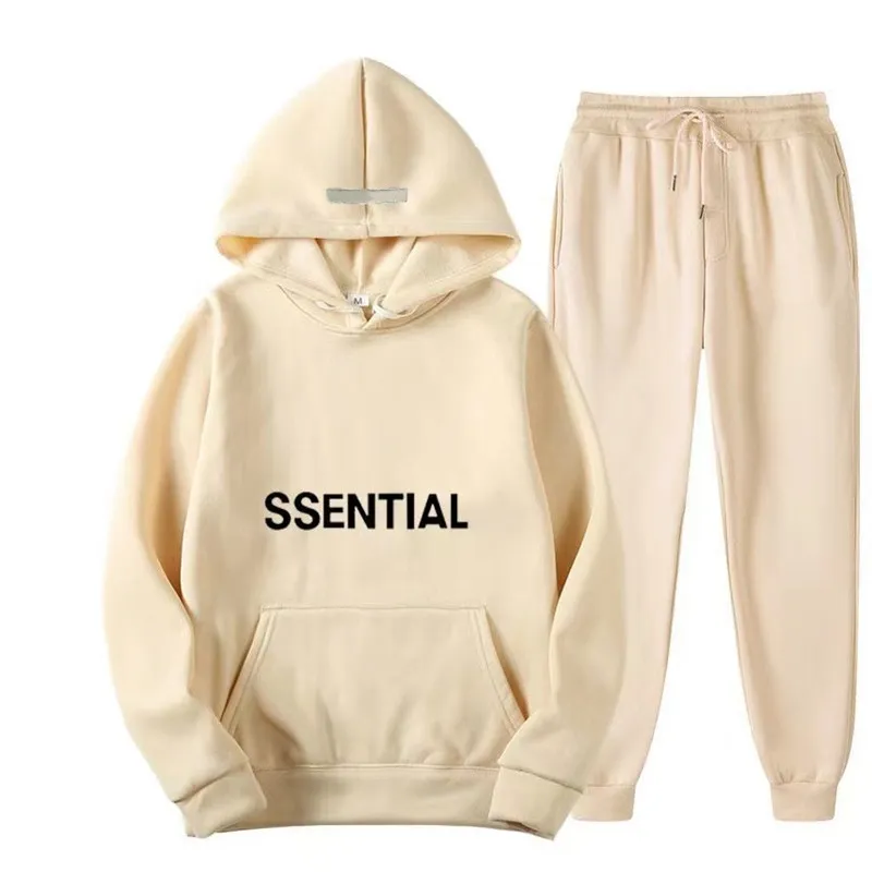 For Women - Stylish 2-Piece Jacquard Hoodie & Sweatpants Set, Women's Tracksuits Autumn Winter Warm Fashion Streetwear C260312