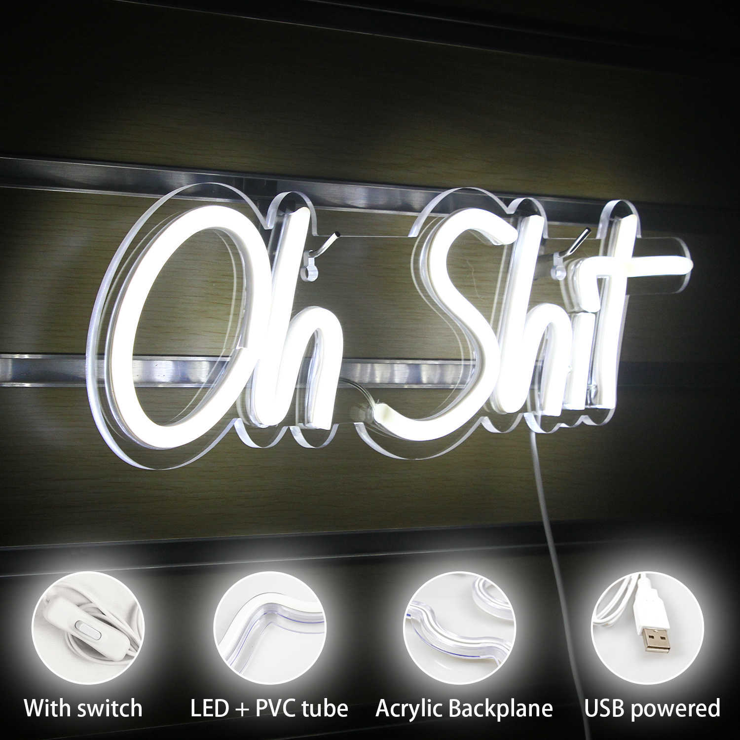 LED Neon Sign LED Neon Lights Funny Text Street USB Switch Room Shop Club Bar Decoration Aesthetic R230613