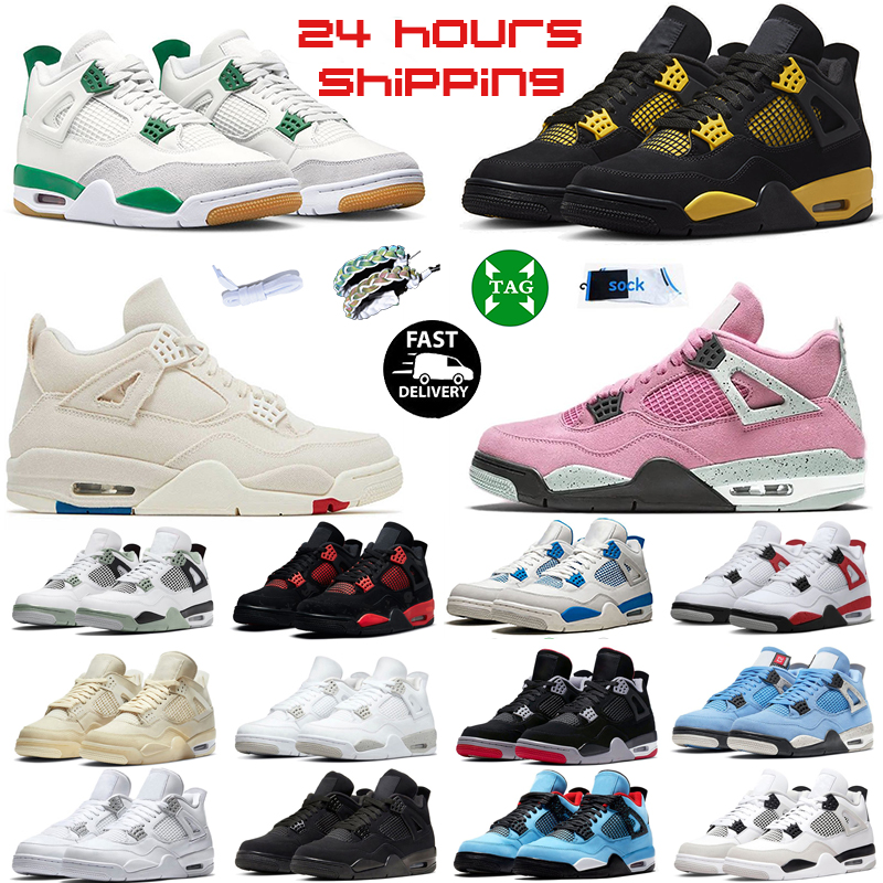4 Basketball Shoes Men Women Jumpman 4s Pine Green Seafoam Military Black Cat Midnight Navy red cement Oreo Red Thunder Bred Mens Trainers blank canvas Sneakers, #44 infrared
4 Basketball Shoes Men Women Jumpman 4s Pine Green Seafoam Military Black Cat Midnight Navy red cement Oreo Red Thunder Bred Mens Trainers blank canvas Sneakers, #44 infrared