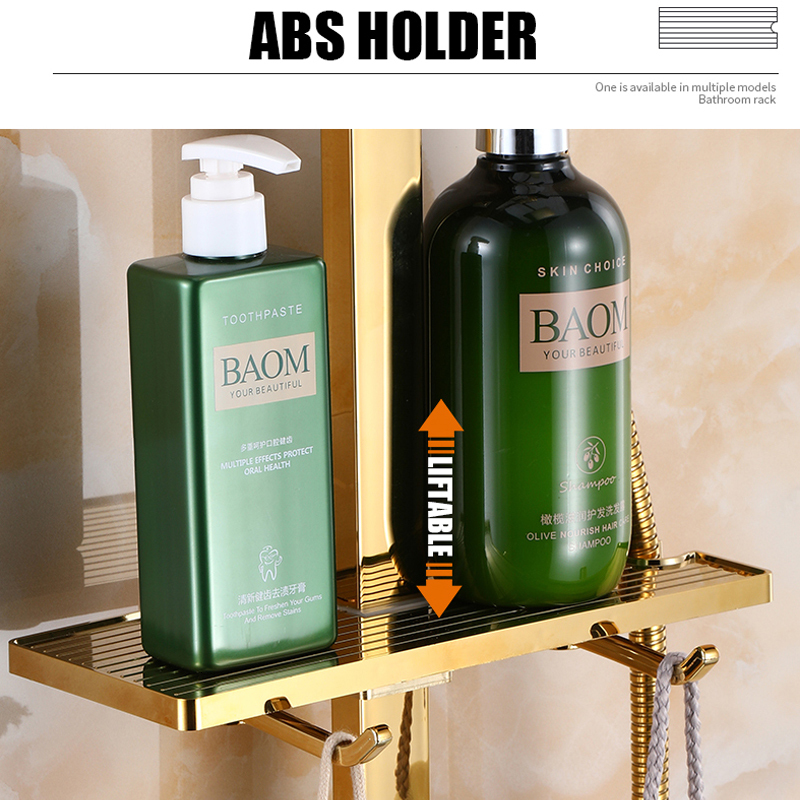 Bathroom Shower Heads Golden Shower Set Bathroom Smart Digital Shower System Wall Mount Thermostatic Bath Faucet SPA Rainfall Bathtub LED Tap Full Kit