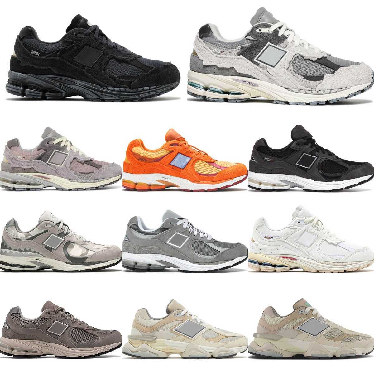 

New 2002r Protection Pack 9060 2002R Sports Shoes Designer Light Arctic Men Women Pink Phantom Black White Balance Grey On Sea Salt 2002 R Rain Cloud Ballance Sneakers, #2002r 13