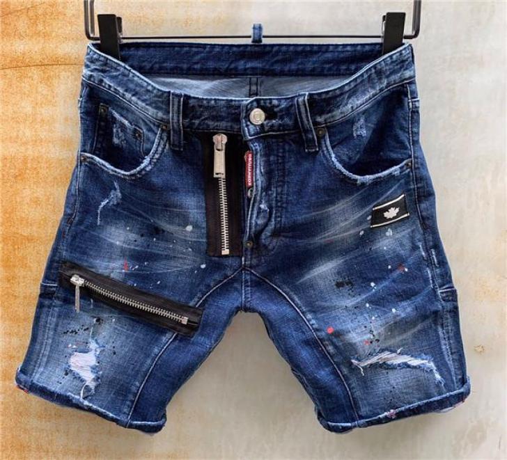 Fashion Jean Summer D2 Style Mens Short Zipper Fly Holes Spray Tear Shorts Pants Button Spray Paint Slim Shorts Jeans8917772, Blue
Fashion Jean Summer D2 Style Mens Short Zipper Fly Holes Spray Tear Shorts Pants Button Spray Paint Slim Shorts Jeans8917772, Blue