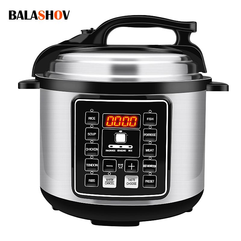 

Appliances 5l Electric Pressure Cooker 220v Multifunction Pressure Cookers Intelligent Soup Porridge Rice Heating Meal Heater for Home
