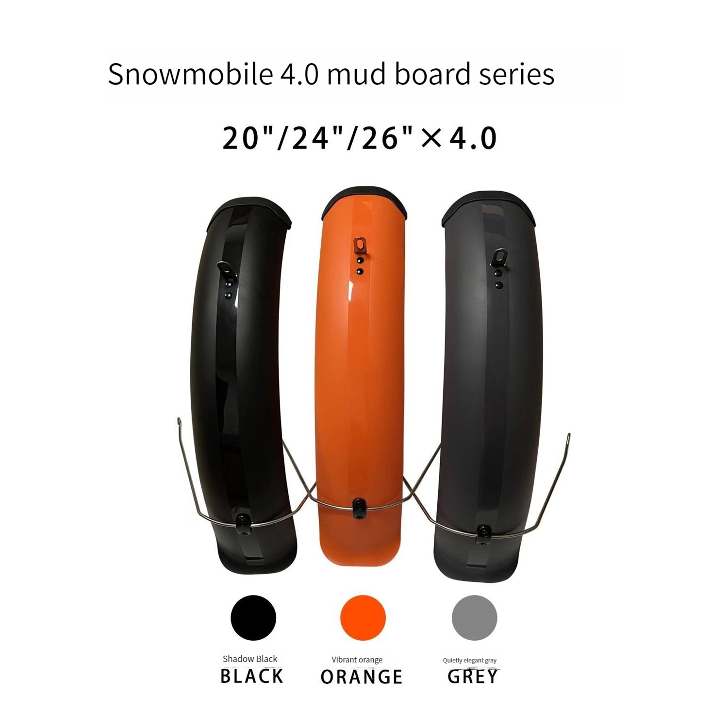 Bicycle Fender Set 20x4.0" Wide Front Rear Mudguard MTB Off-road Fat Tire Bikes Wings Full Coverage Fat Bike Fenders Plastic
Bicycle Fender Set 20x4.0" Wide Front Rear Mudguard MTB Off-road Fat Tire Bikes Wings Full Coverage Fat Bike Fenders Plastic