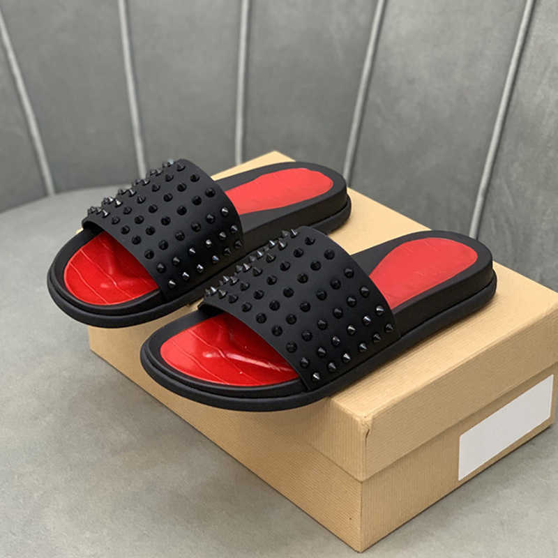 Christians Red Bottomed Original Box Mens Studs Slippers Flat Spikes Slide Oversize Pool Sandal Thick Rubber Sole Beach Slipper Platform Mules Summer Casual F 91AA
Christians Red Bottomed Original Box Mens Studs Slippers Flat Spikes Slide Oversize Pool Sandal Thick Rubber Sole Beach Slipper Platform Mules Summer Casual F 91AA