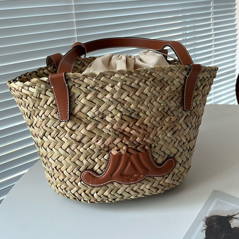 Straw Woven Bag Basket Handbag Shoulder Bags Raffia Fiber Handcraft Weave Handbags Genuine Leather Strap Totes Fashion Letter Holiday Summer Beach Designer Bags
Straw Woven Bag Basket Handbag Shoulder Bags Raffia Fiber Handcraft Weave Handbags Genuine Leather Strap Totes Fashion Letter Holiday Summer Beach Designer Bags
