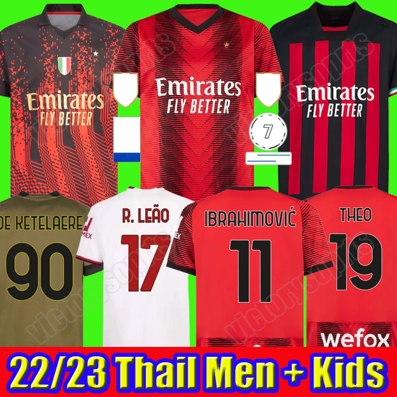 22 23 24 Milan soccer jerseys IBRAHIMOVIC Milan football shirts 2023 2024 TONALI REBIC Camiseta de futbol Italia THEO BRAHIM R.LEAO LAZETIC Fourth 4th, 2223 third+ serie a
22 23 24 Milan soccer jerseys IBRAHIMOVIC Milan football shirts 2023 2024 TONALI REBIC Camiseta de futbol Italia THEO BRAHIM R.LEAO LAZETIC Fourth 4th, 2223 third+ serie a