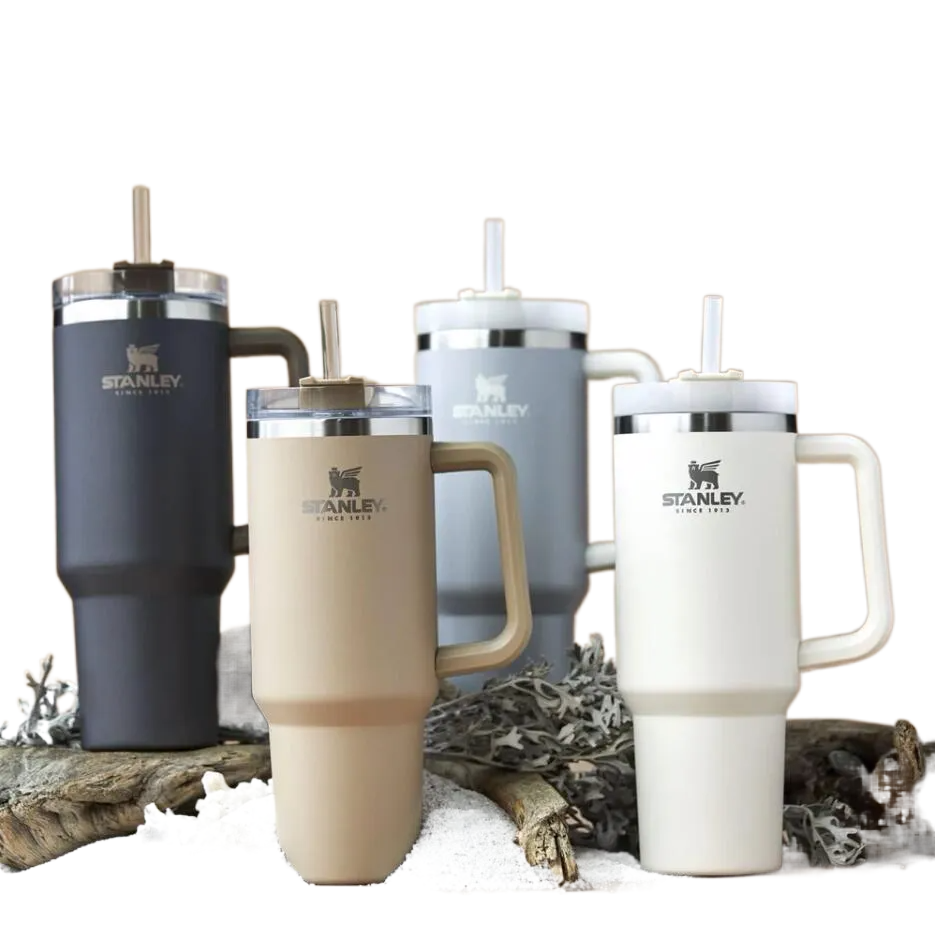 Stanley Quencher H2.0 40oz Stainless Steel Tumblers Cups with Silicone handle Lid And Straw 2nd Generation Car mugs Keep Drinking Cold Water Bottles, Custom
Stanley Quencher H2.0 40oz Stainless Steel Tumblers Cups with Silicone handle Lid And Straw 2nd Generation Car mugs Keep Drinking Cold Water Bottles, Custom
