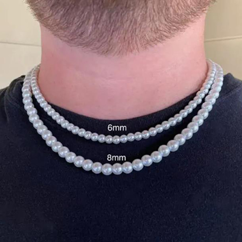 Minimalist Freshwater Pearl Necklace Unisex Jewelry Trend with Stainless Steel Material Gift For Friend Wholesale Dropshipping Free Shipping Reduce Sh