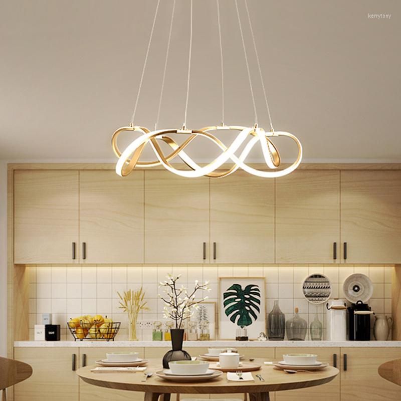 Lustres Chandeliers LED Ceiling Chandelier Light Lamp For Living Room Bedroom Modern Large Lighting Fixtures AC85-260V Gold ing