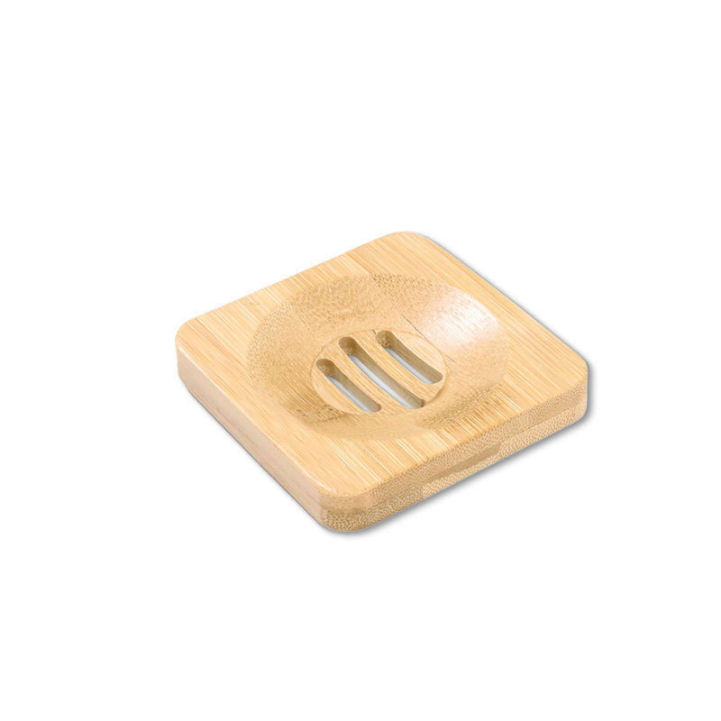 Wooden Soap Dish Natural Bamboo Soap Dishes Holder Rack Plate Tray Multi Style Round Square Soap Container