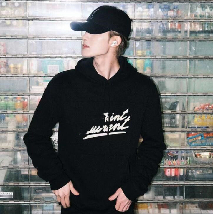 Mens Hoodies Men Streetwear Saint Joker Letter Hoodie Laurent Premium Womens Paris Designers Hooded Skateboards Hoodys Pullover Sweatshirt Clothes