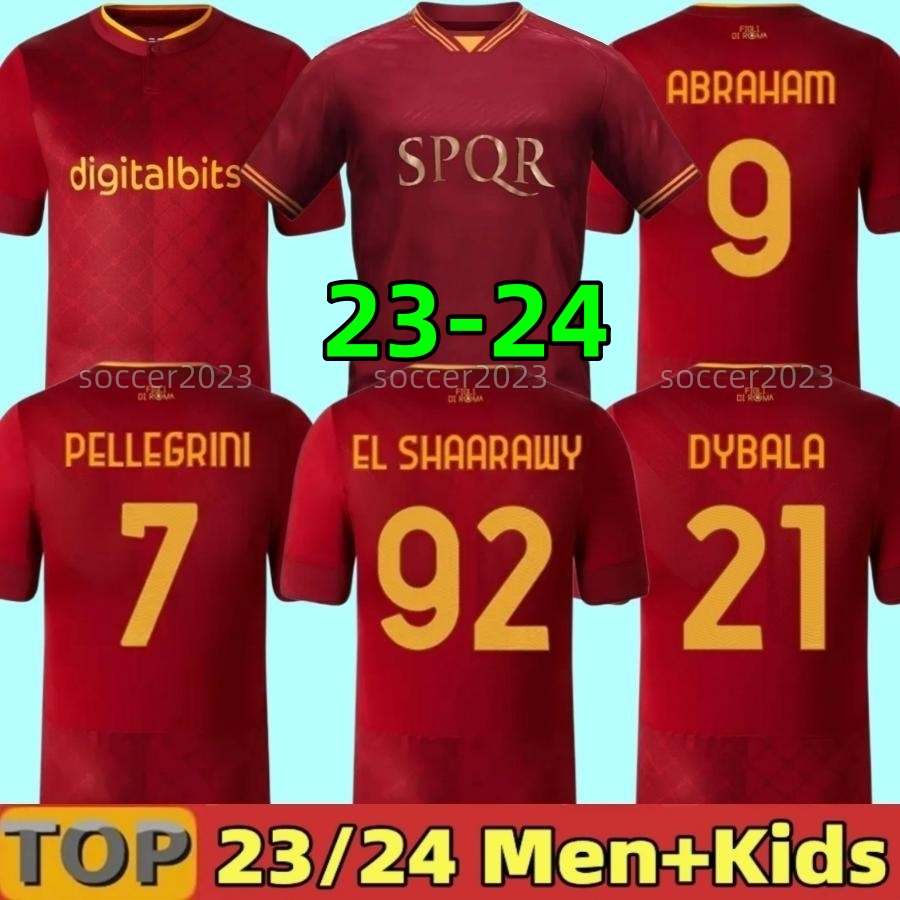 23 24 new season DYBALA romas Soccer jerseys maglia Pellegrini belotti CELIK Abraham 2023 2024 Football shirts MANCINI KUMBULLA men kids kit EL SHAARAWY Uniform, 23 24 home player no sponsor
23 24 new season DYBALA romas Soccer jerseys maglia Pellegrini belotti CELIK Abraham 2023 2024 Football shirts MANCINI KUMBULLA men kids kit EL SHAARAWY Uniform, 23 24 home player no sponsor
