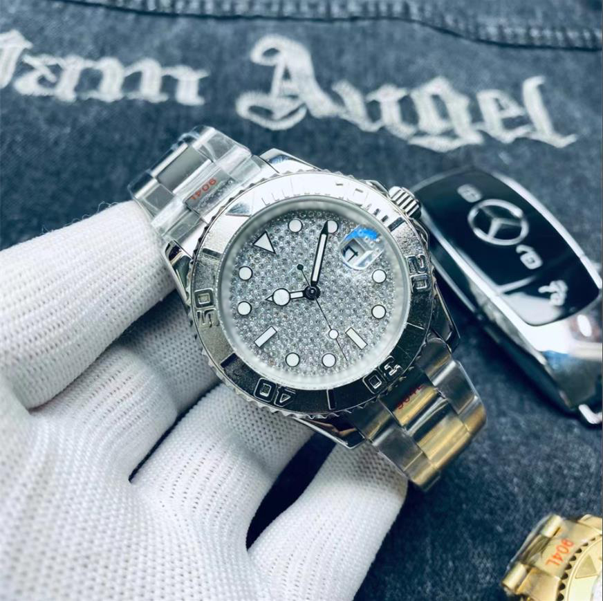 Men's Watch 40mm Master Design Diamond Face Mechanical Movement 904L Rubber Band/All Stainless Steel Illuminated Waterproof Fashion Classic Watch, Tool
Men's Watch 40mm Master Design Diamond Face Mechanical Movement 904L Rubber Band/All Stainless Steel Illuminated Waterproof Fashion Classic Watch, Tool
