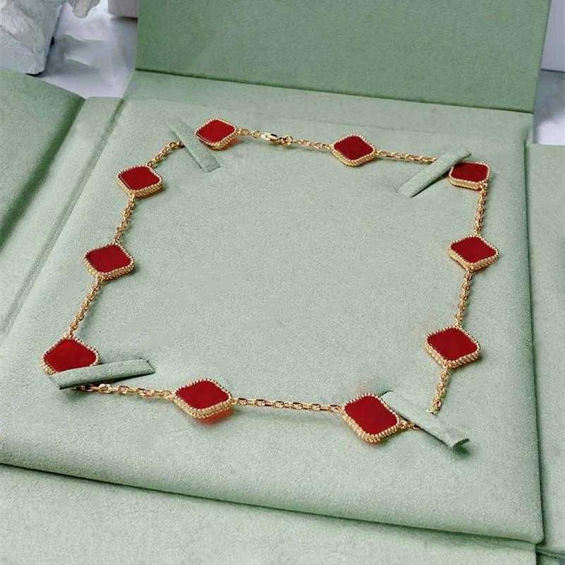 Designer necklace Fashion Necklace Elegant Ten Clover Classic Necklaces Gift for Woman Jewelry Pendant Highly Quality 7 Color
Designer necklace Fashion Necklace Elegant Ten Clover Classic Necklaces Gift for Woman Jewelry Pendant Highly Quality 7 Color