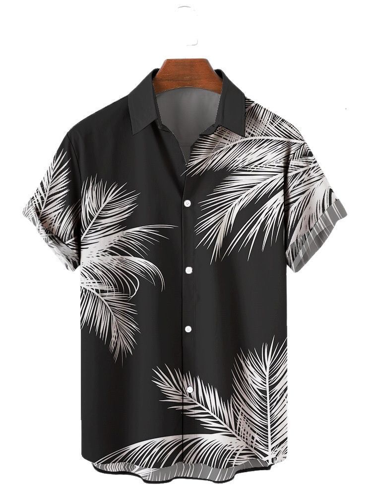Mens Casual Shirts Casual Short-sleeved Shirt Men Plus Size Hawaiian 3d Digital Print Mens Top Vintage Summer Streetwear Shirt For Men Women 230613