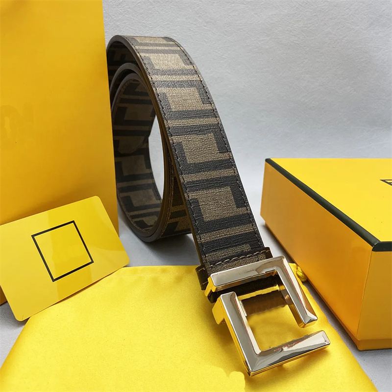 2023 Genuine Leather Belt Men Width 4.0cm Designer Belts Women Gold Silver Buckle Belts Luxury Cowskin Belt Waistband Cintura Ceinture