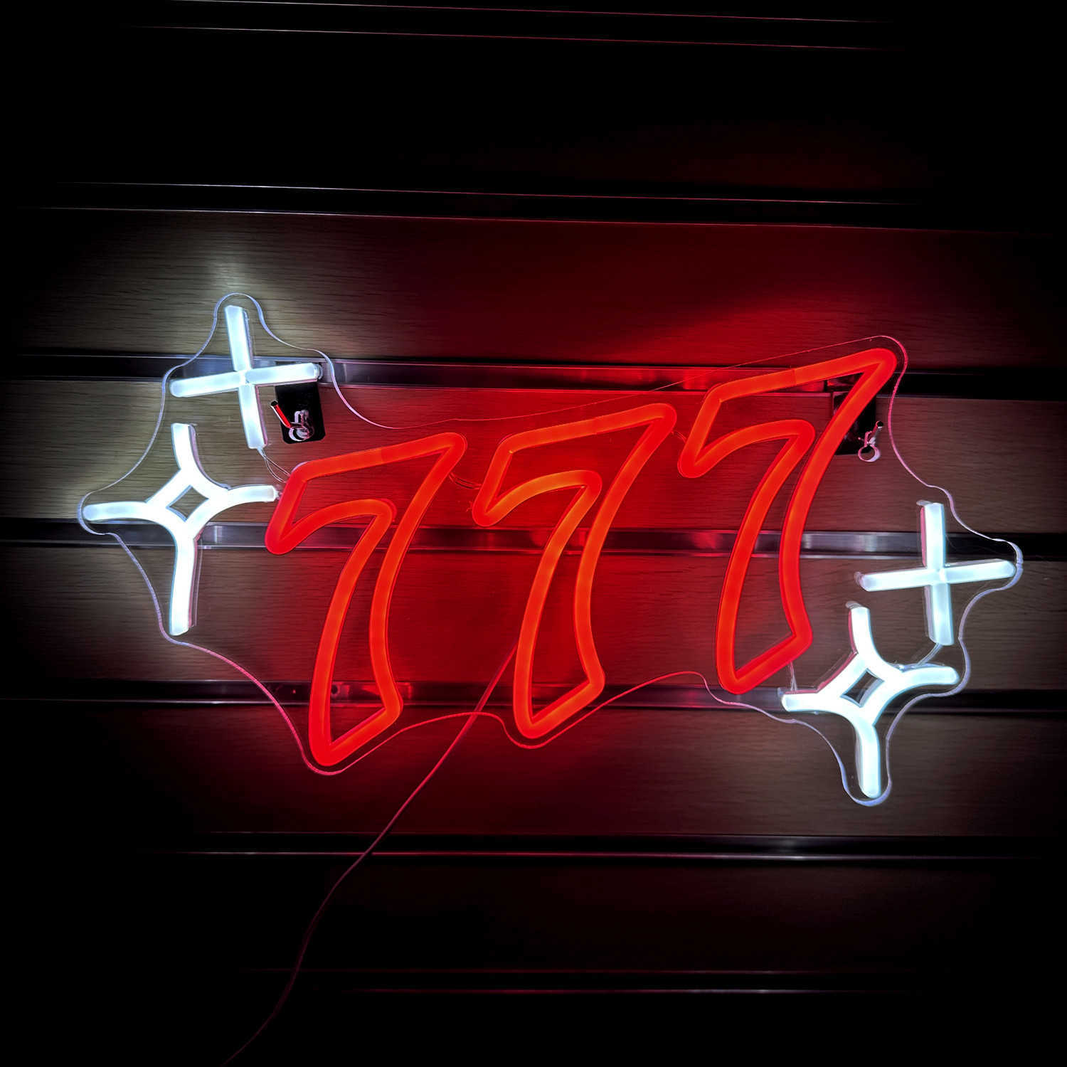 LED Neon Sign Lucky Number Neon Light Casino Custom LED Bar Room Gaming Decor Sacred Luminous Jackpot Signs R230613