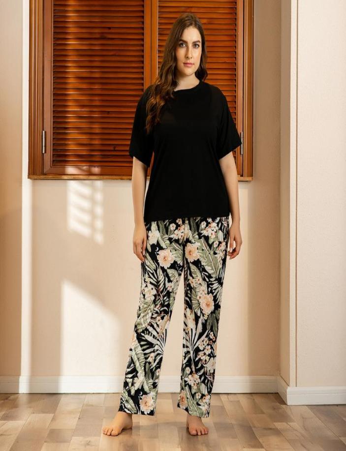 women039s Plus size clothing oversize Pajamas Set printing sleep gown Short sleeve trousers home wear for woman sleeping clothe8160453
women039s Plus size clothing oversize Pajamas Set printing sleep gown Short sleeve trousers home wear for woman sleeping clothe8160453