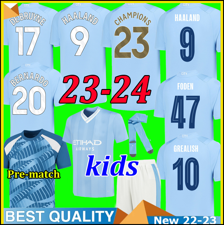 23 24 HAALAND SOCCER JERSEYS GREALISH STERLING Pre match MANS CITIES MAHREZ fans player version DE BRUYNE FODEN 2023 2024 football shirt kids kit sets uniforms, Kids 23 24 home
23 24 HAALAND SOCCER JERSEYS GREALISH STERLING Pre match MANS CITIES MAHREZ fans player version DE BRUYNE FODEN 2023 2024 football shirt kids kit sets uniforms, Kids 23 24 home