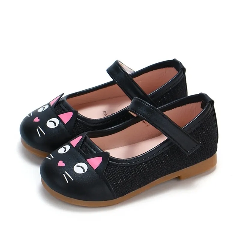 Fashion Cartoon Cat Girls Shoes Cute Sweet Children's Casual Sneakers Kids Flats kitty Cat Toddler Girl Shoes Black Pink Gold 210329
Fashion Cartoon Cat Girls Shoes Cute Sweet Children's Casual Sneakers Kids Flats kitty Cat Toddler Girl Shoes Black Pink Gold 210329