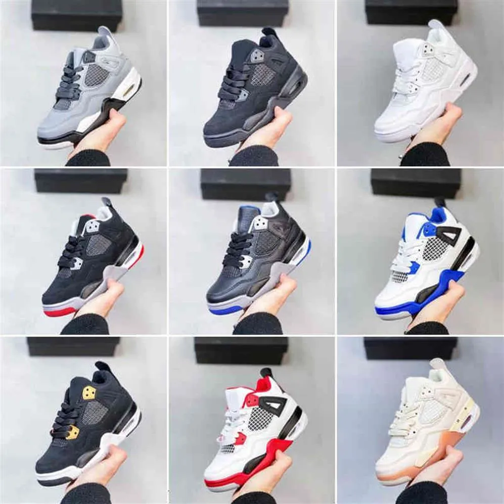 Discount Kids Jumpman 4 Basketball Shoes Infant Sail 4S IV Cool Grey Children Bred Toddler Trainers Royal Blue Fire Red Black Cat 2645
Discount Kids Jumpman 4 Basketball Shoes Infant Sail 4S IV Cool Grey Children Bred Toddler Trainers Royal Blue Fire Red Black Cat 2645