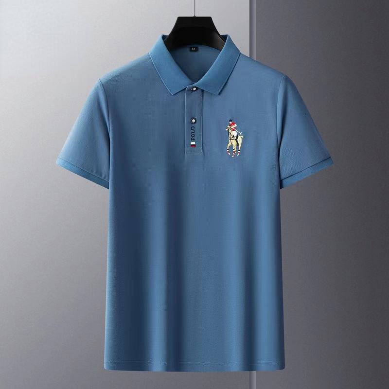 Men's Polos Summer Men's Polo T-shirts for Men Clothing Golf Camisetas Short Sleeve Tops Ropa Hombre Roupas Masculinas Embroidery Tees 23061