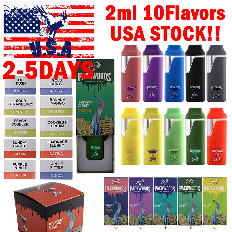 USA IN STOCK Packwoods X Runtz Runty Disposable Vape Pens 2ml Rechargeable Device Pods Disposable E-cigarettes 380mah Battery Starter Kits 10 Flavors
USA IN STOCK Packwoods X Runtz Runty Disposable Vape Pens 2ml Rechargeable Device Pods Disposable E-cigarettes 380mah Battery Starter Kits 10 Flavors