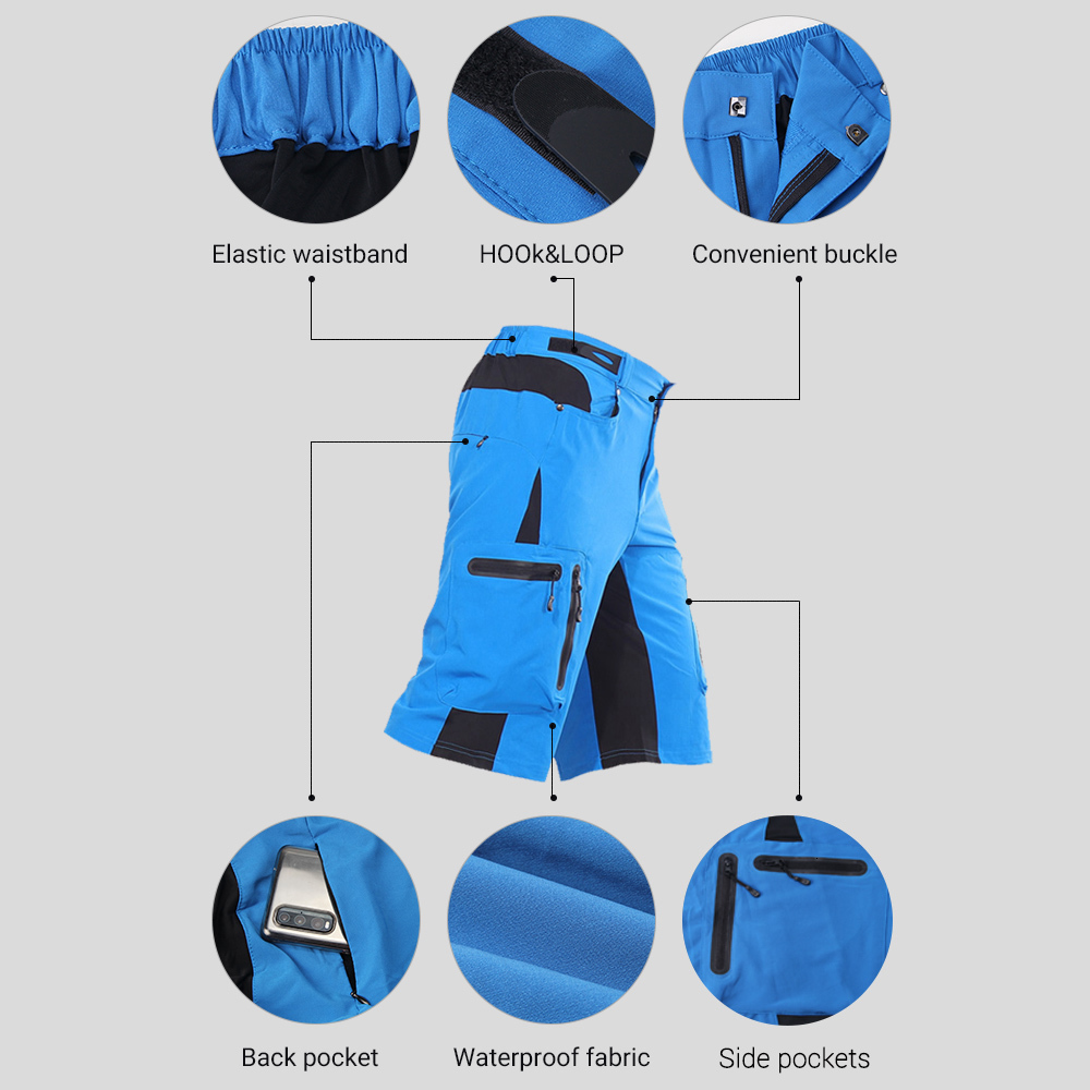 Cycling Shorts Men Summer Mountain Bike Downhill Loose Outdoor Sports Riding Road MTB Bicycle Short Trousers 230612