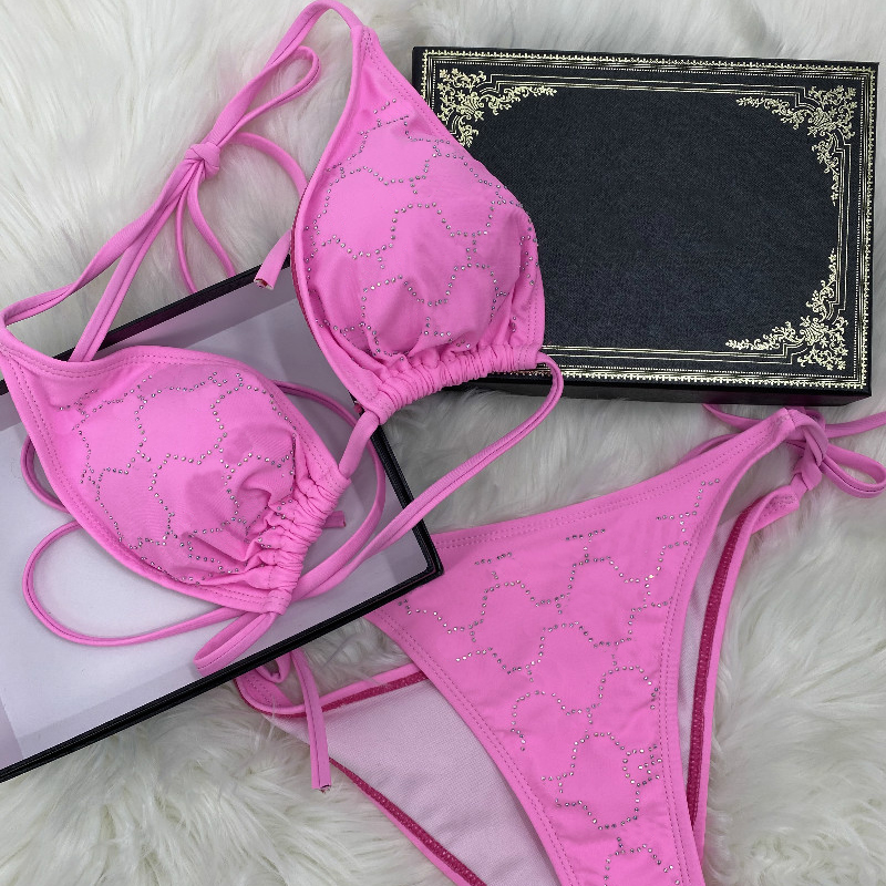 Designer Bikinis for Women Pool Parties Bathing Suit Designers Halter Vacation Swimsuit Sets Bikini Design Taille Ensemble Maillot De Bain, Pink
Designer Bikinis for Women Pool Parties Bathing Suit Designers Halter Vacation Swimsuit Sets Bikini Design Taille Ensemble Maillot De Bain, Pink