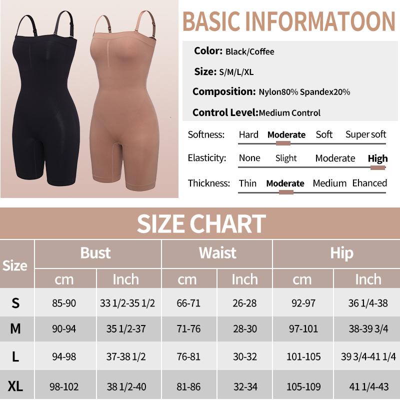 Women's Shapers Women Bodysuit Shapewear Full Body Shaper Tummy Control Slimming Sheath Butt Lifter Push Up Thigh Slimmer Abdomen Shapers Corset 