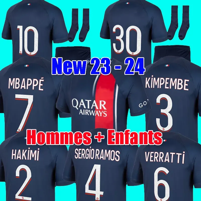 2023 2024 MBAPPE Soccer Jerseys HAKIMI SERGIO RAMOS VERRATTI DANILO PSGS SANCHES 22 23 24 Maillots Football Shirt Men Kids Kit Sets Uniform Enfants Football Jerseys, 3rd kids
2023 2024 MBAPPE Soccer Jerseys HAKIMI SERGIO RAMOS VERRATTI DANILO PSGS SANCHES 22 23 24 Maillots Football Shirt Men Kids Kit Sets Uniform Enfants Football Jerseys, 3rd kids