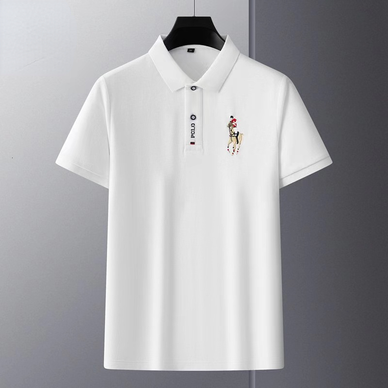 Men's Polos Summer Men's Polo T-shirts for Men Clothing Golf Camisetas Short Sleeve Tops Ropa Hombre Roupas Masculinas Embroidery Tees 23061