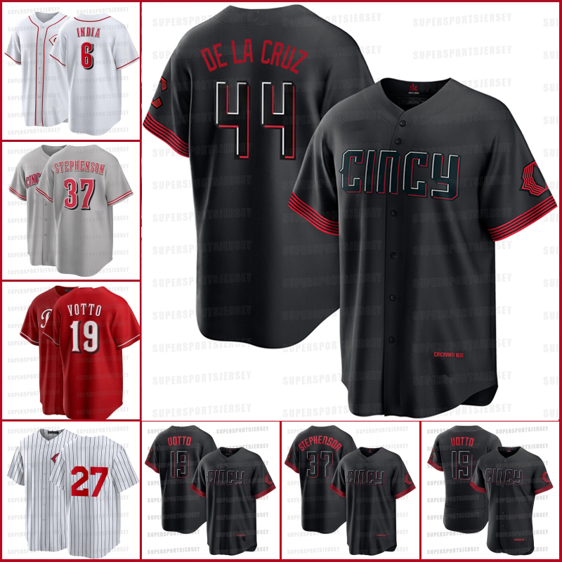 44 Elly De La Cruz CINCY 2023 City Connect Reds Jersey cINCINNATIs 6 Jonathan India 4 Wil Myers 19 Joey Votto Tyler Stephenson TJ Friedl Barry Larkin 30 Ken Griffey Jr., #87 reverse retro
44 Elly De La Cruz CINCY 2023 City Connect Reds Jersey cINCINNATIs 6 Jonathan India 4 Wil Myers 19 Joey Votto Tyler Stephenson TJ Friedl Barry Larkin 30 Ken Griffey Jr., #87 reverse retro