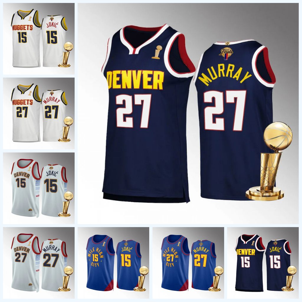 Jamal 27 Murray Jokic Basketball Jersey 2023 Champions Finals Patch City Jersey Blue Navy White M L XL 2XL, As picture
Jamal 27 Murray Jokic Basketball Jersey 2023 Champions Finals Patch City Jersey Blue Navy White M L XL 2XL, As picture