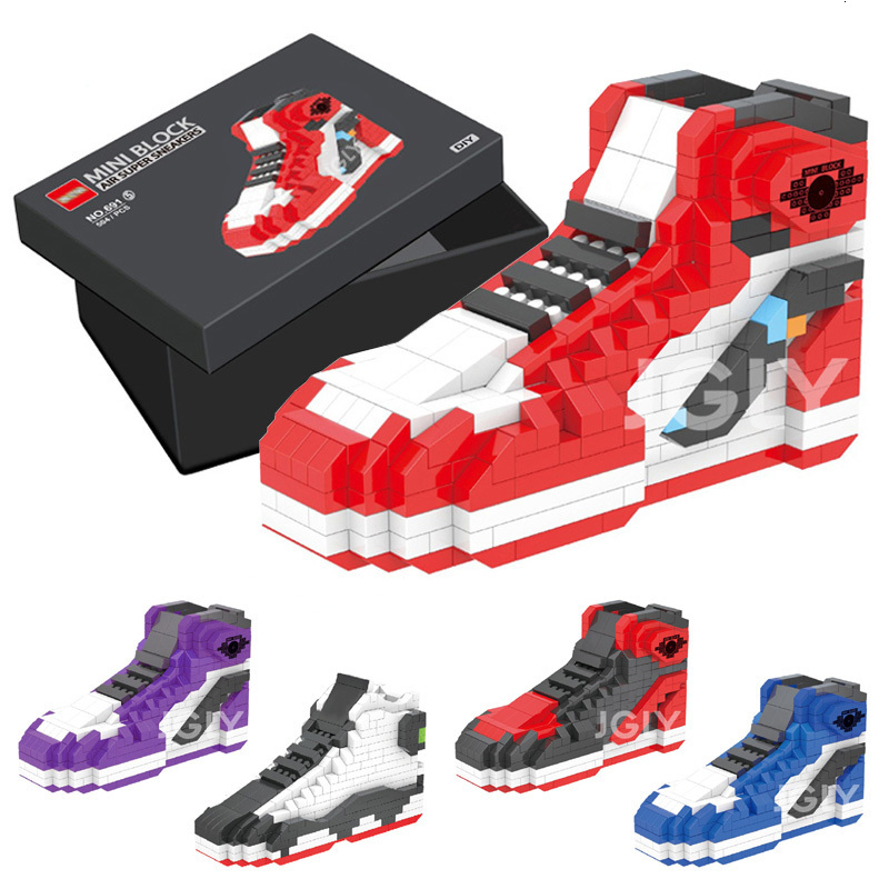 Blocks DIY Mini Building Block Boys Sport Basketball Shoes Sneakers Model Anime Buliding Bricks Toys Assembly For Toy Kids Gifts 230613
Blocks DIY Mini Building Block Boys Sport Basketball Shoes Sneakers Model Anime Buliding Bricks Toys Assembly For Toy Kids Gifts 230613