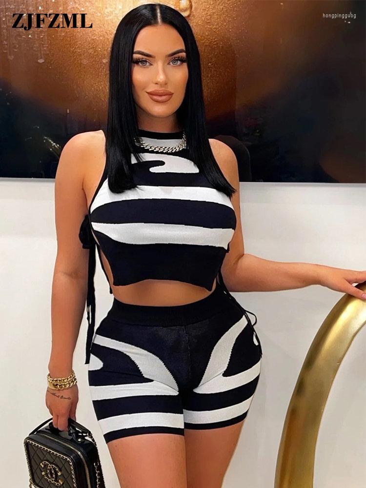 Women' Tracksuits Summer Outfits For Women 2023 2-piece Sets Striped Print Side Split Tank Crop Top And Fashion Skinny Biker Short Matching, Black
Women' Tracksuits Summer Outfits For Women 2023 2-piece Sets Striped Print Side Split Tank Crop Top And Fashion Skinny Biker Short Matching, Black