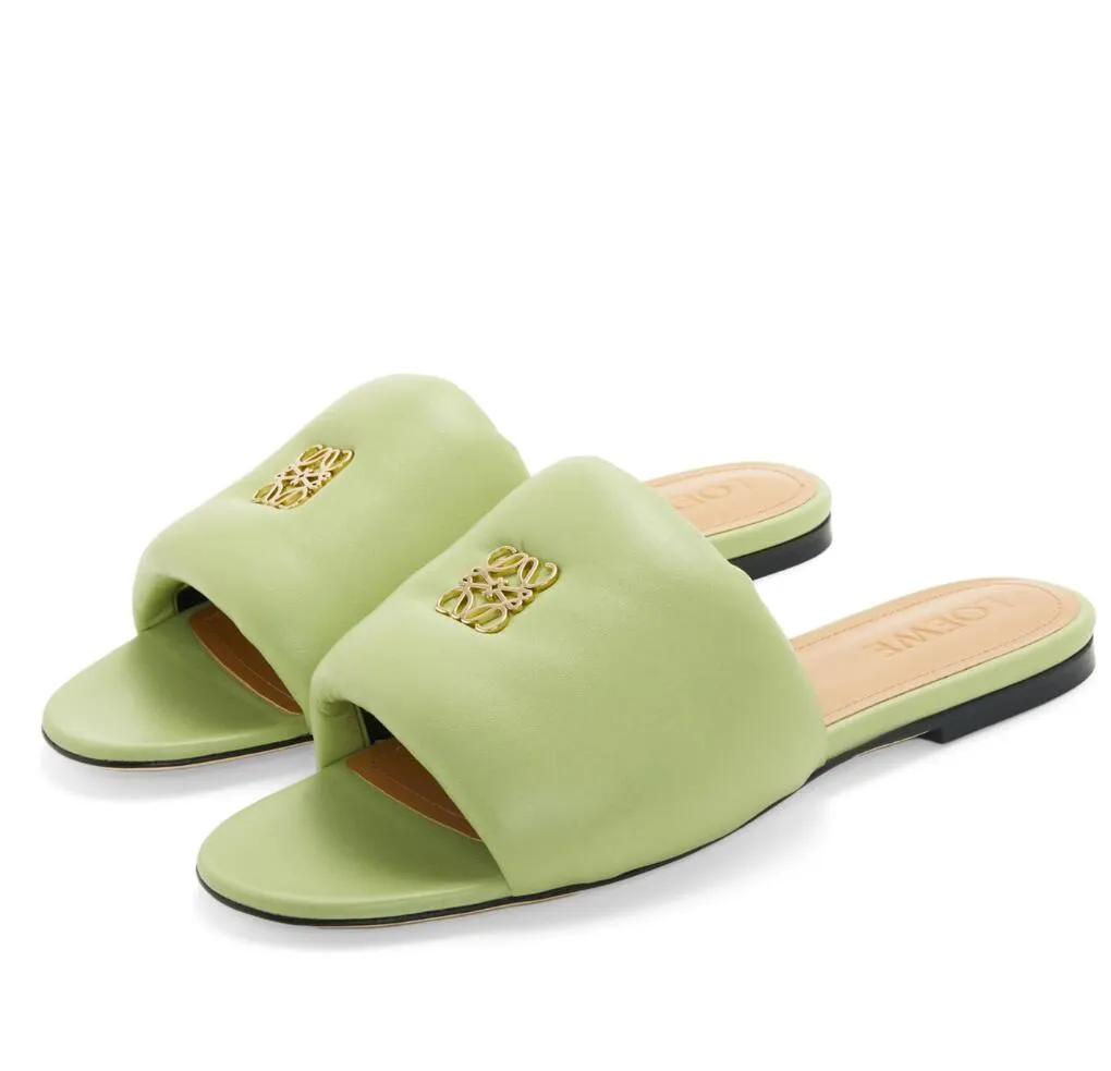Summer Luxury Women Anagram Padded Sandals Shoes Popular Lambskin Slippers Lady Flip Flops Beach Slide Flat Casual Lady Slippers Walking EU35-42
Summer Luxury Women Anagram Padded Sandals Shoes Popular Lambskin Slippers Lady Flip Flops Beach Slide Flat Casual Lady Slippers Walking EU35-42