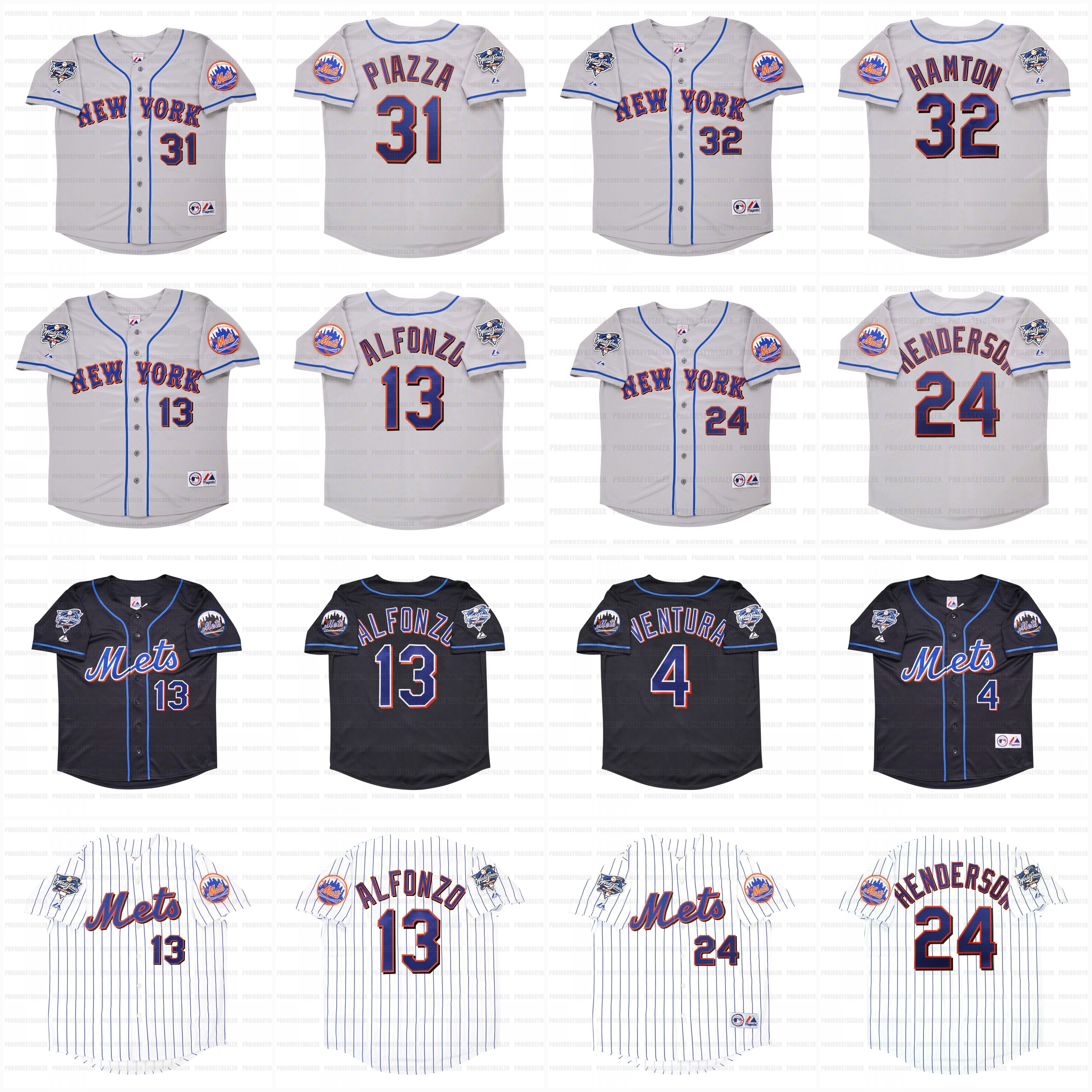 Robin Ventura 2000 Mets World Series Baseball Jerseys Edgar Alfonzo Rickey Henderson Mike Piazza Mike Hampton Custom Stitched, Grey
Robin Ventura 2000 Mets World Series Baseball Jerseys Edgar Alfonzo Rickey Henderson Mike Piazza Mike Hampton Custom Stitched, Grey